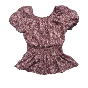 Floral Puff Sleeve Top